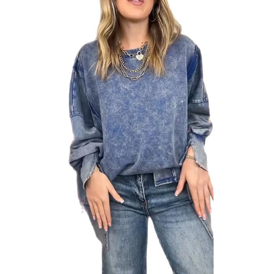 Denim Mist Trui - modelita.nl