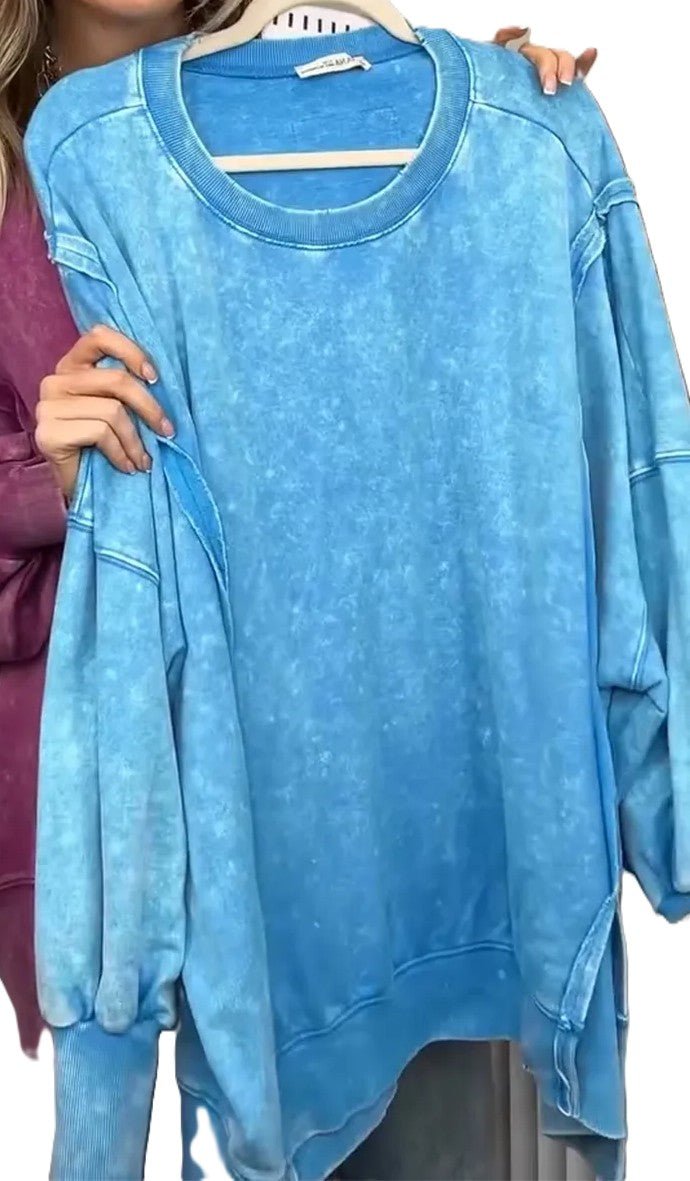 Denim Mist Trui - modelita.nl