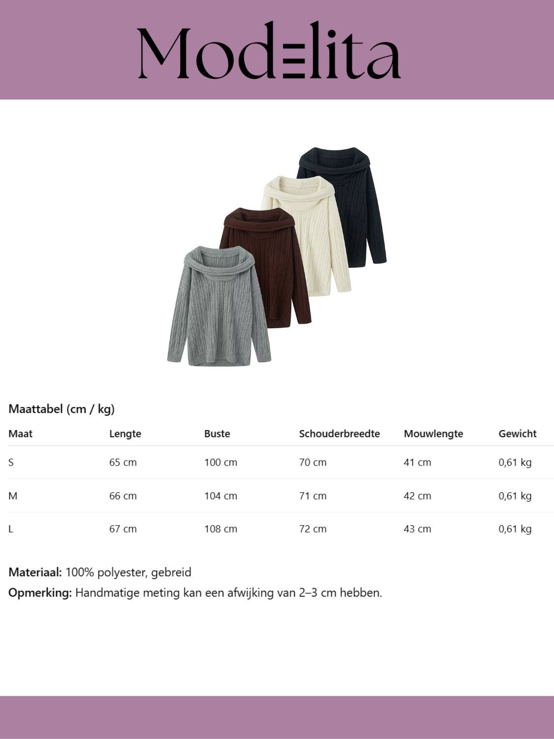 Drift Knit trui - modelita.nl