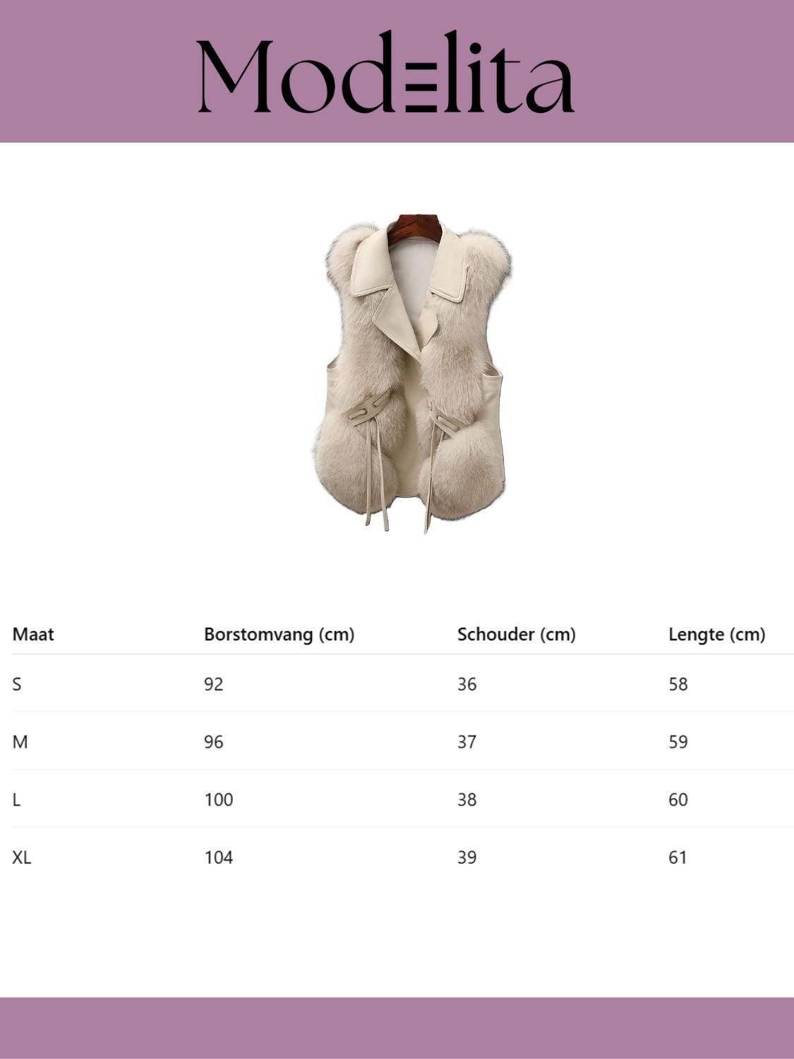 Faux Fox Elegance Vest - modelita.nl