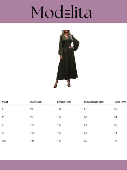 Grace Split Maxi Dress - modelita.nl