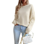 Ivory Cable Knit Trui - modelita.nl