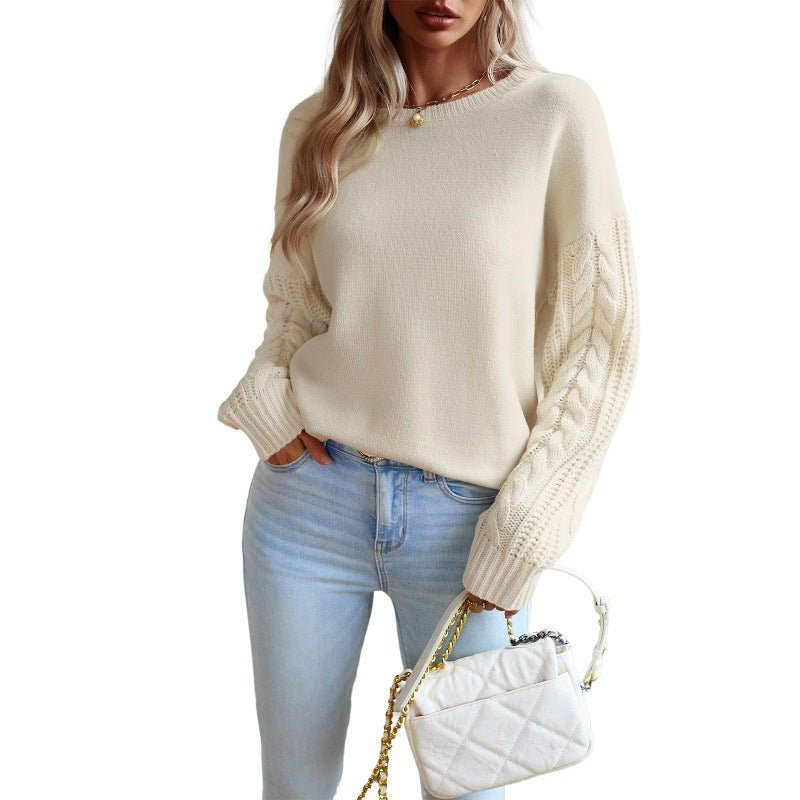 Ivory Cable Knit Trui - modelita.nl