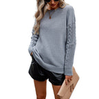 Ivory Cable Knit Trui - modelita.nl