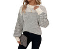 Ivory Lattice Trui - modelita.nl