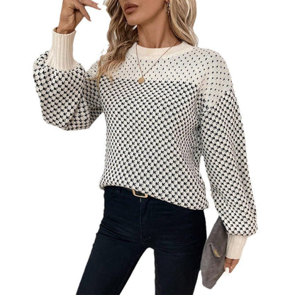 Ivory Lattice Trui - modelita.nl
