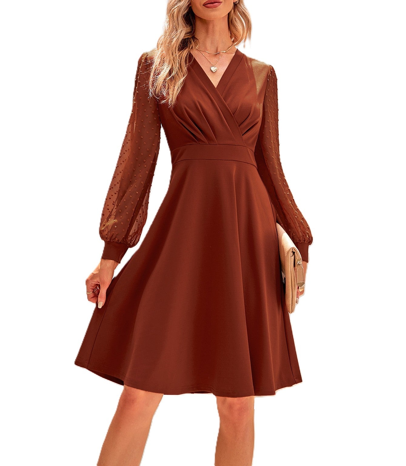 Lumière Jacquard Jurk - modelita.nl