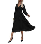 Luna Pleated Jurk - modelita.nl