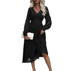 Luna Pleated Jurk - modelita.nl