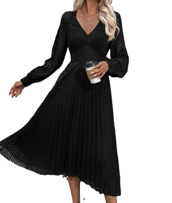 Luna Pleated Jurk - modelita.nl