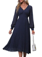 Luna Pleated Jurk - modelita.nl