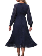 Luna Pleated Jurk - modelita.nl