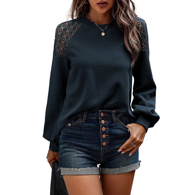 Luxe Herfstpullover met Kantdetails - modelita.nl