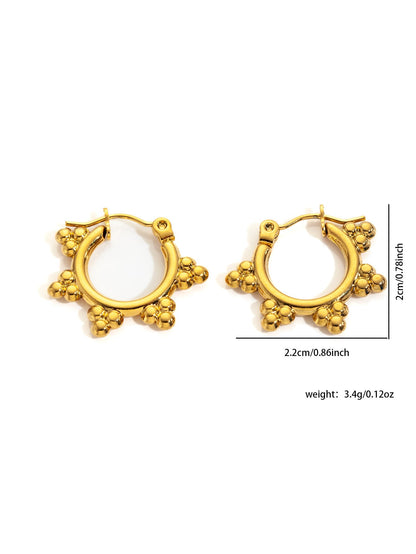 Luxe Titanium Oorbellen - modelita.nl