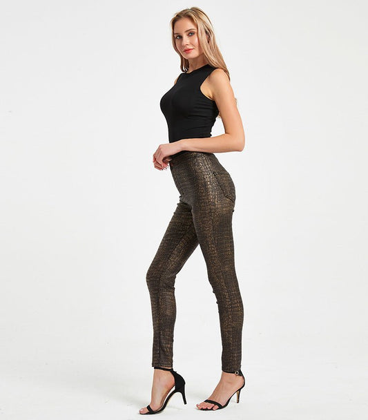 LuxeCroc PU Legging - modelita.nl