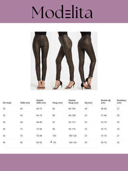 LuxeCroc PU Legging - modelita.nl