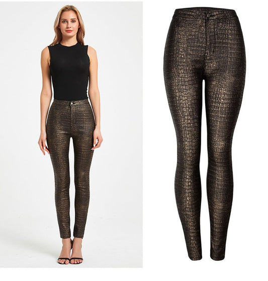 LuxeCroc PU Legging - modelita.nl