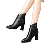 Midnight Zip Heel Boots - modelita.nl