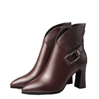 Midnight Zip Heel Boots - modelita.nl