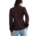 Milano Peplum Button Top - modelita.nl