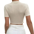 Modelita Fringe Knit Top - modelita.nl