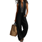 Modelita Linen Flow Jumpsuit - modelita.nl
