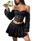 Modelita Midnight Corset Top - modelita.nl
