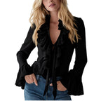 Modelita Ruffle Blouse - modelita.nl