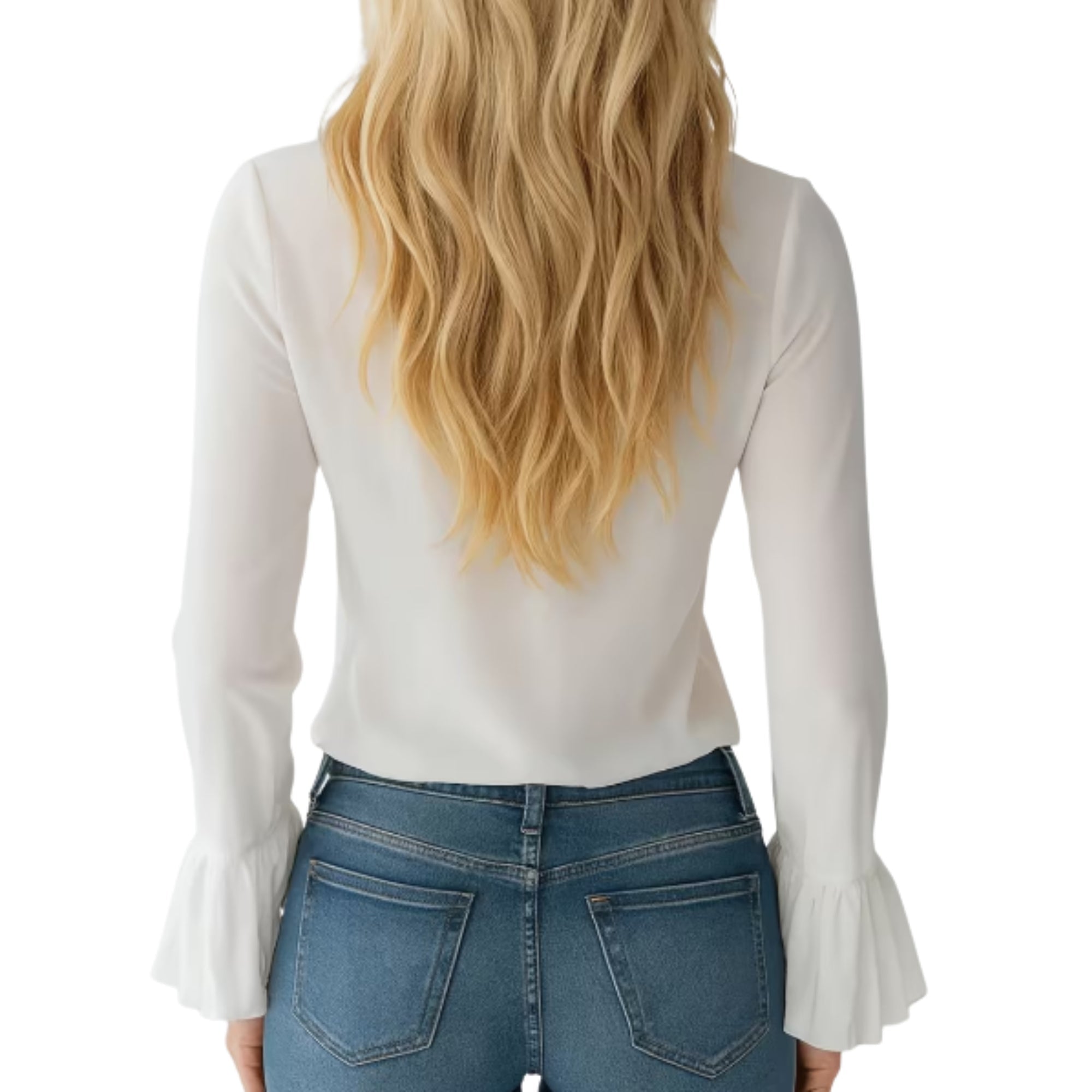 Modelita Ruffle Blouse - modelita.nl