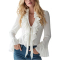 Modelita Ruffle Blouse - modelita.nl