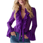 Modelita Ruffle Blouse - modelita.nl
