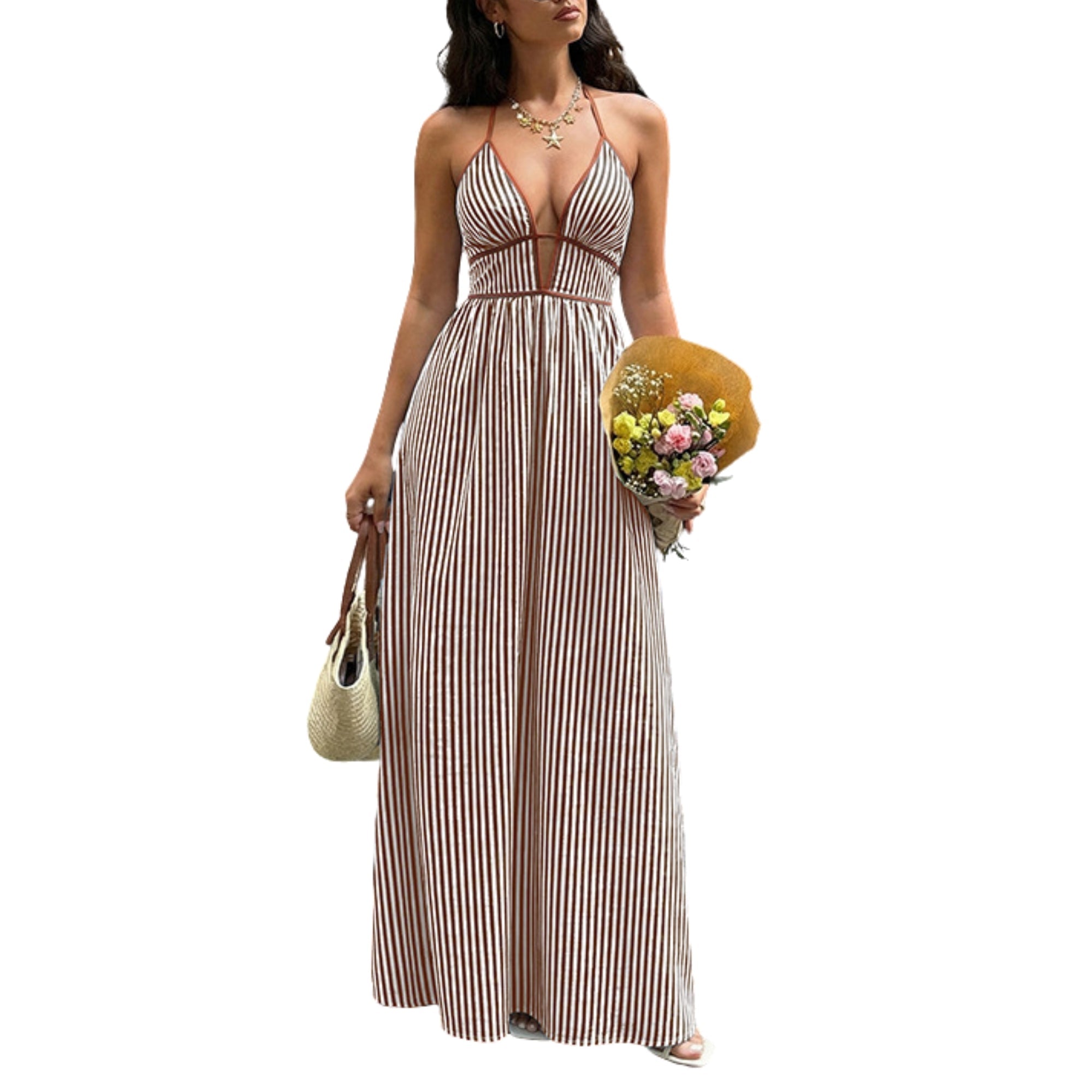 Modelita Stripe Jurk - modelita.nl