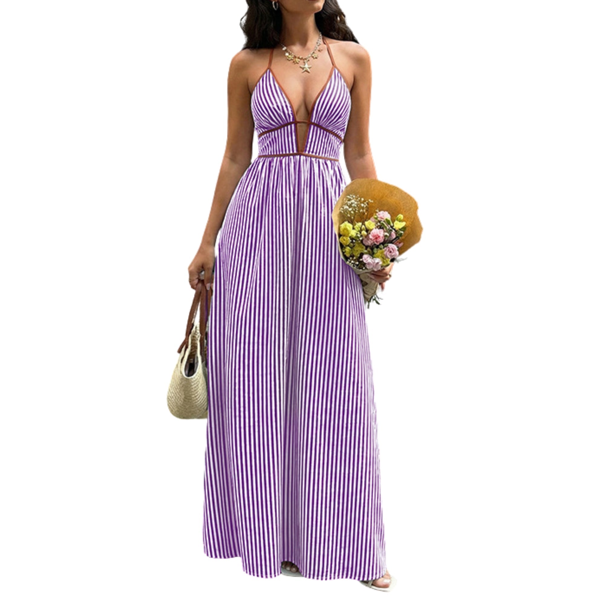 Modelita Stripe Jurk - modelita.nl