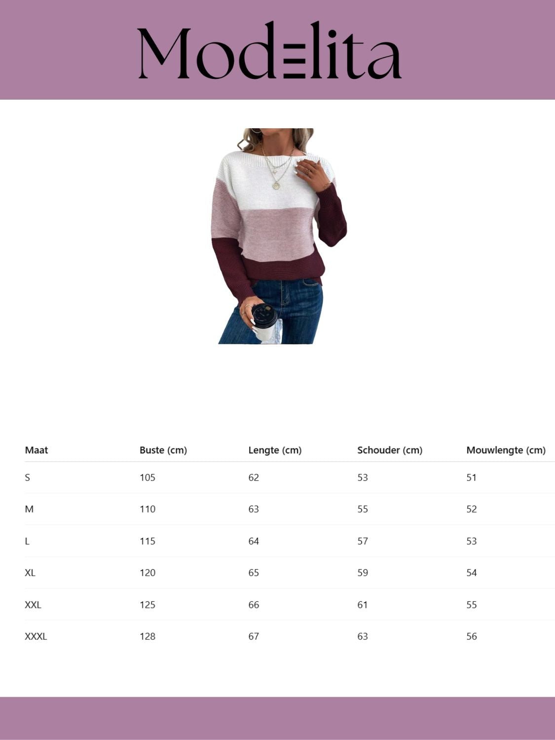 Modern Blend Trui - modelita.nl
