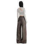 Noir Flow Leren Broek - modelita.nl