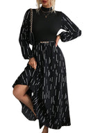 Noir Grace Dress - modelita.nl