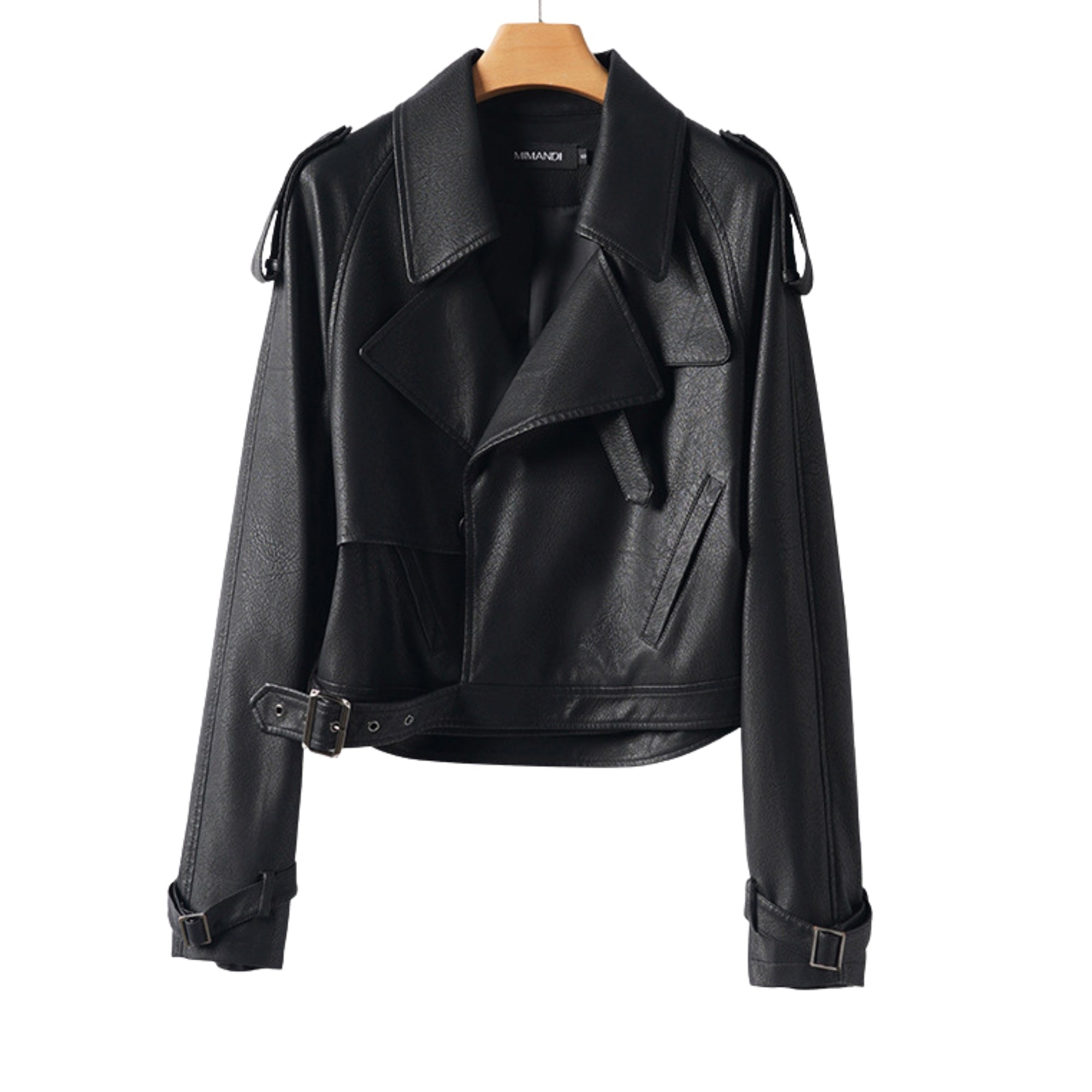 NOIRÉ Leather Jacket - modelita.nl