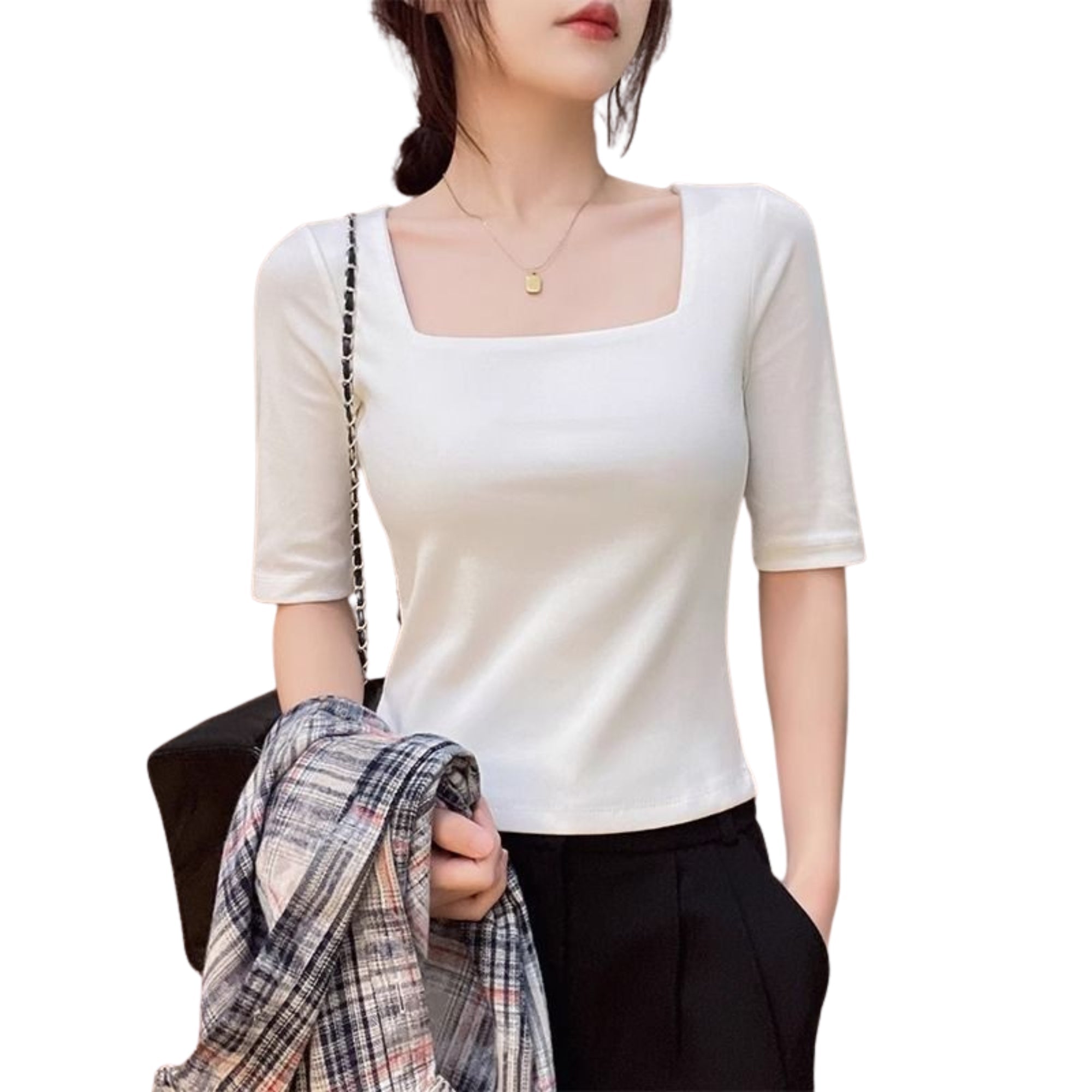 Noire Square Top - modelita.nl