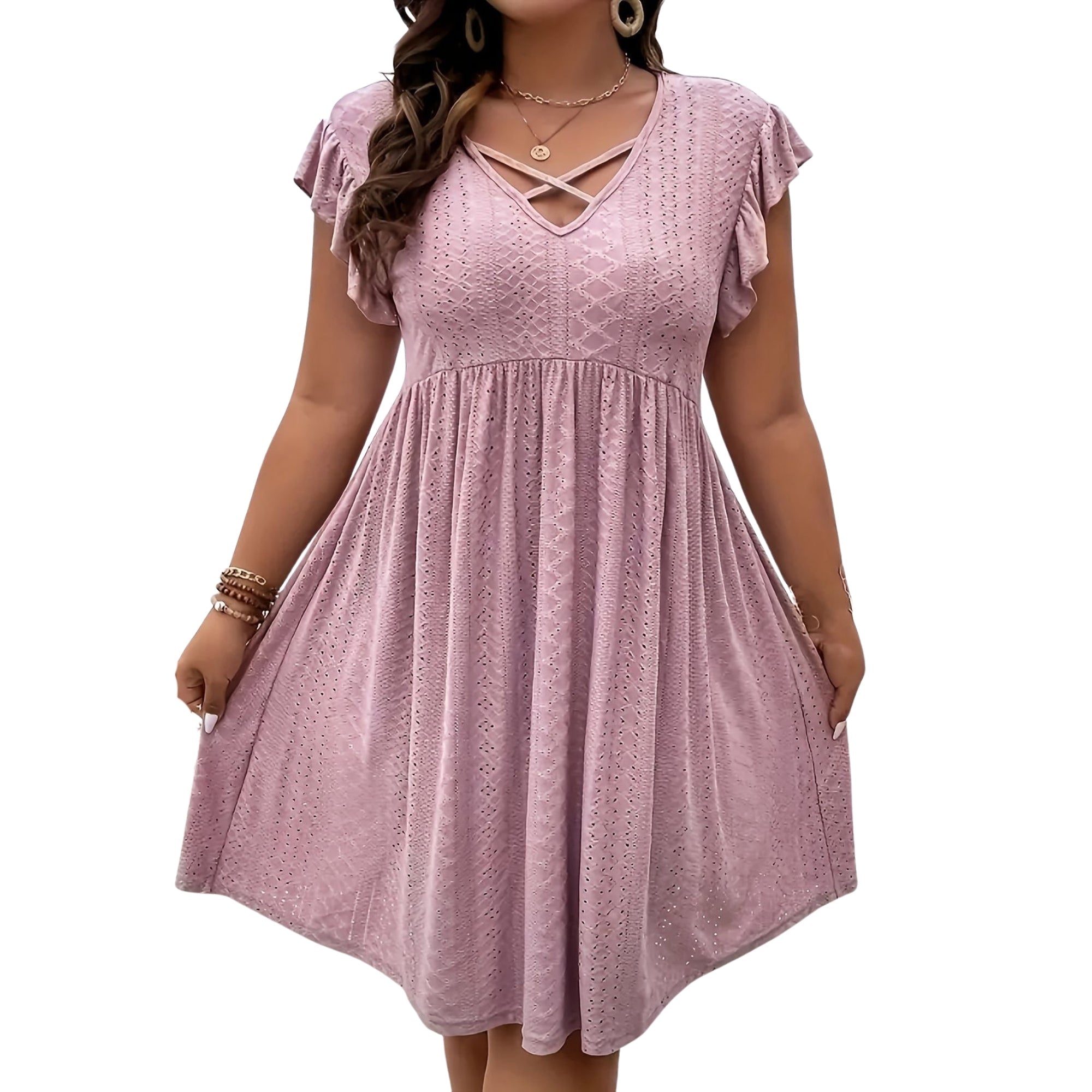 Noirella Flow Midi Jurk - modelita.nl