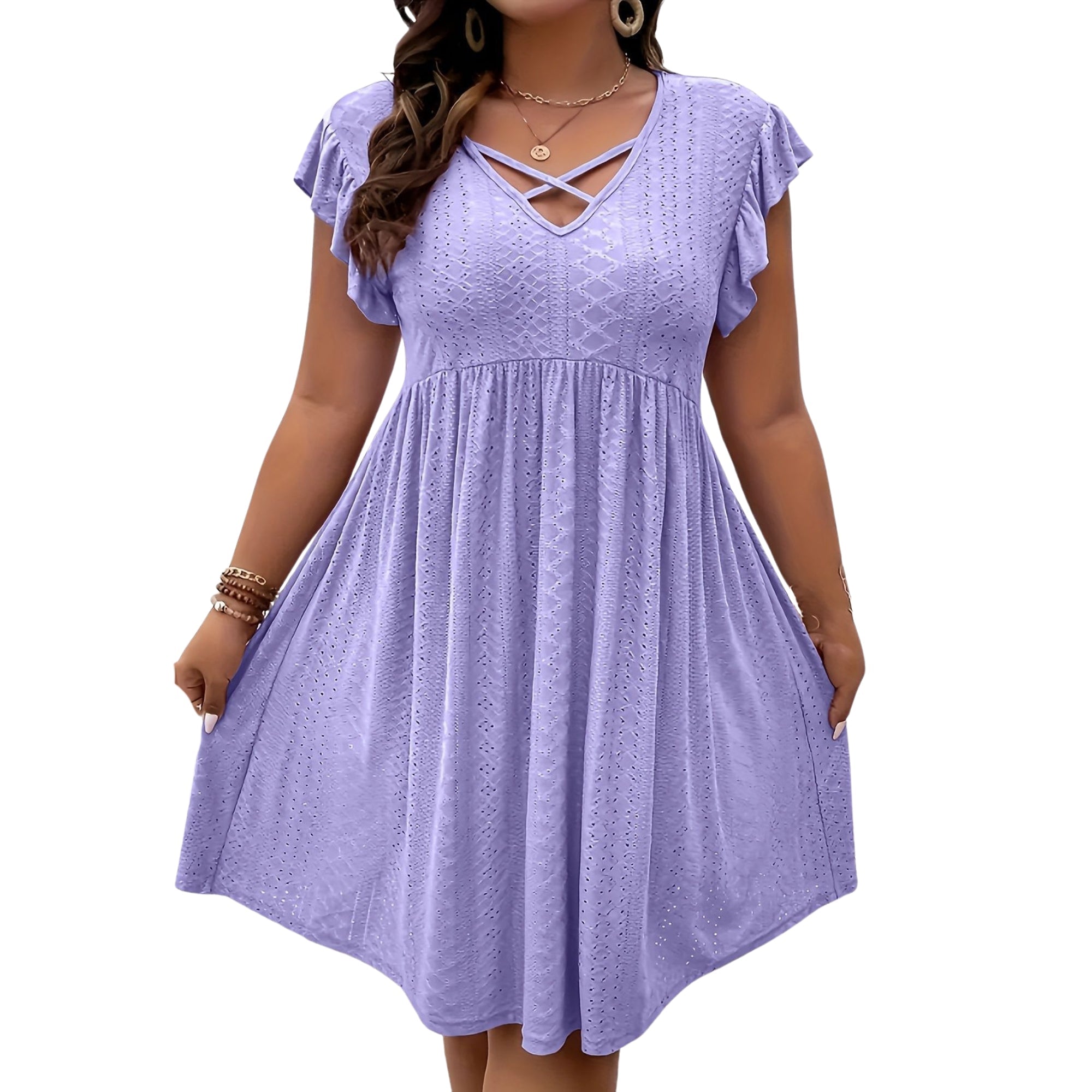 Noirella Flow Midi Jurk - modelita.nl