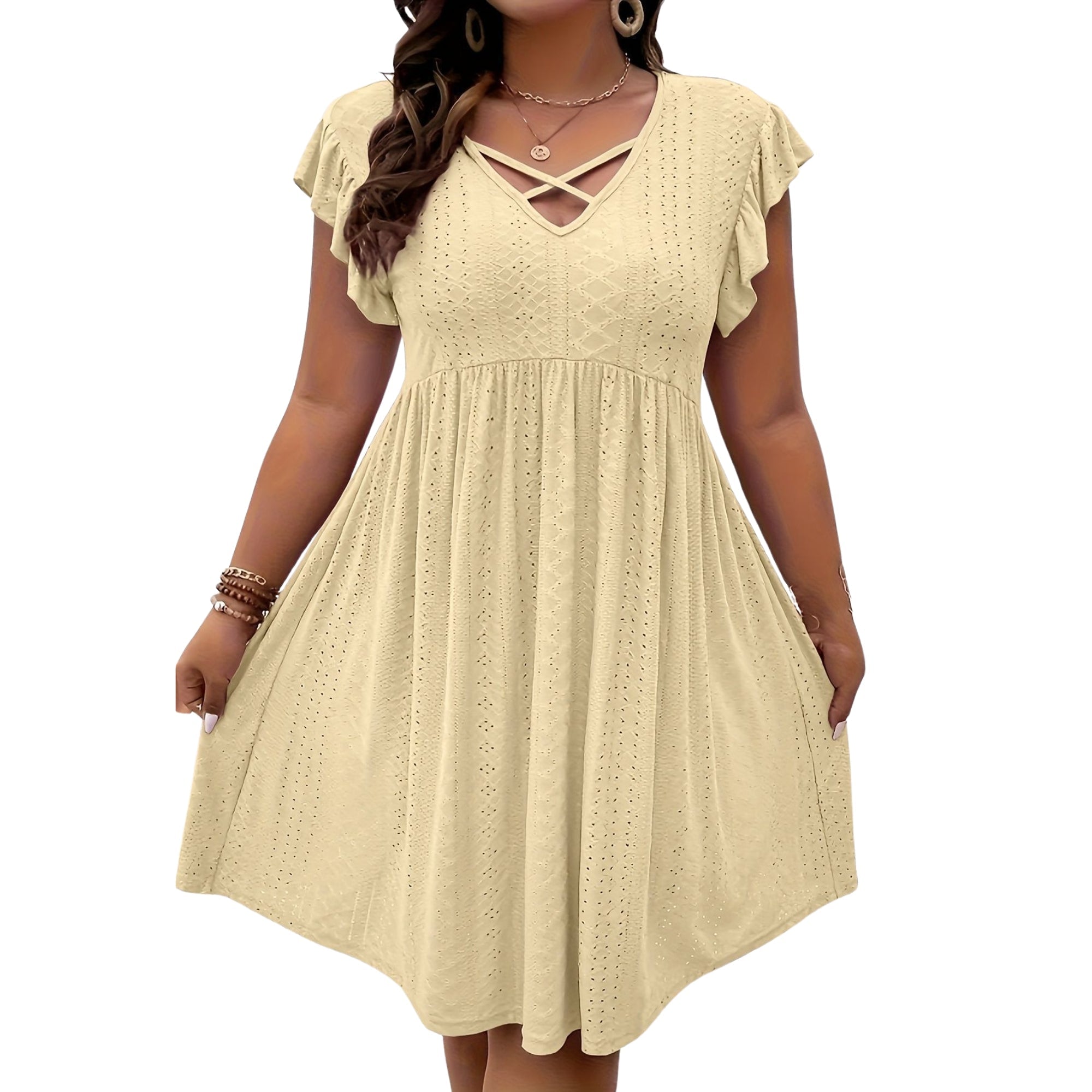 Noirella Flow Midi Jurk - modelita.nl