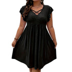 Noirella Flow Midi Jurk - modelita.nl
