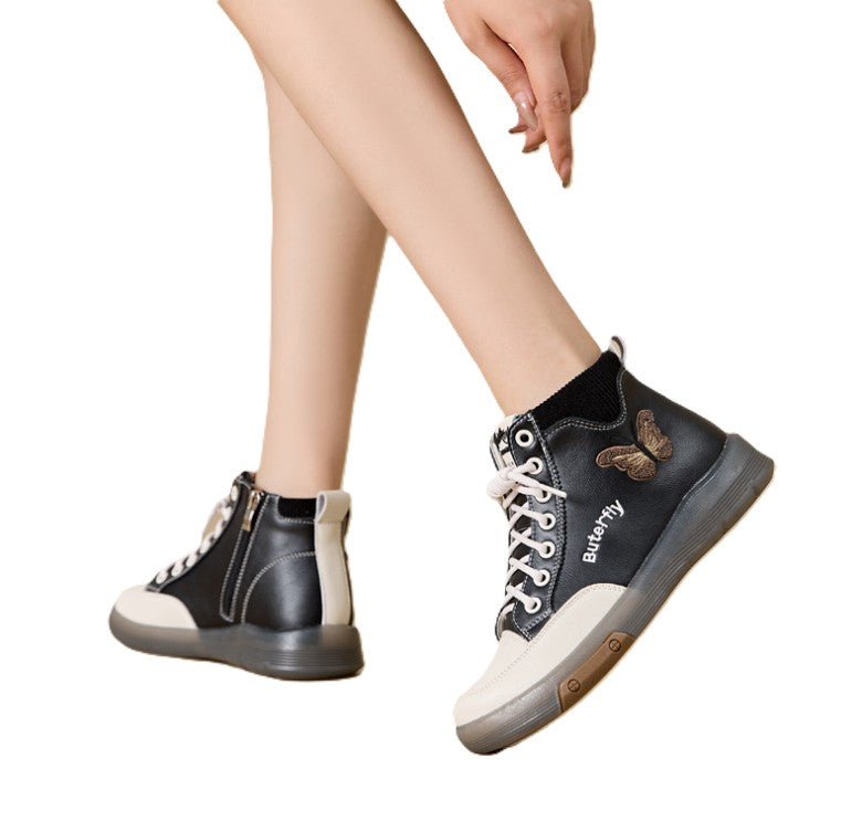 Papillon Leather Sneakers - modelita.nl