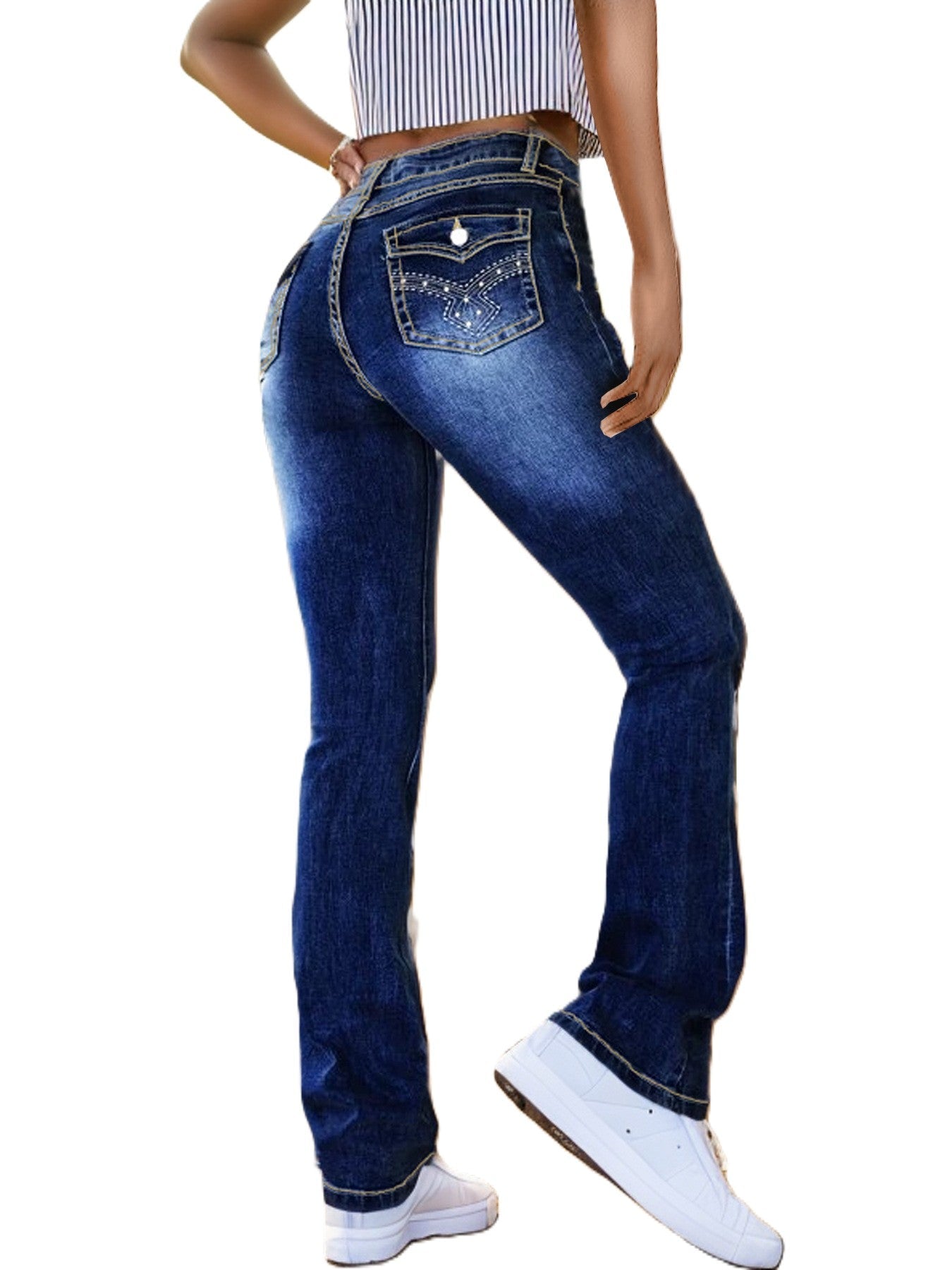 Rebel Stitch Jeans - modelita.nl