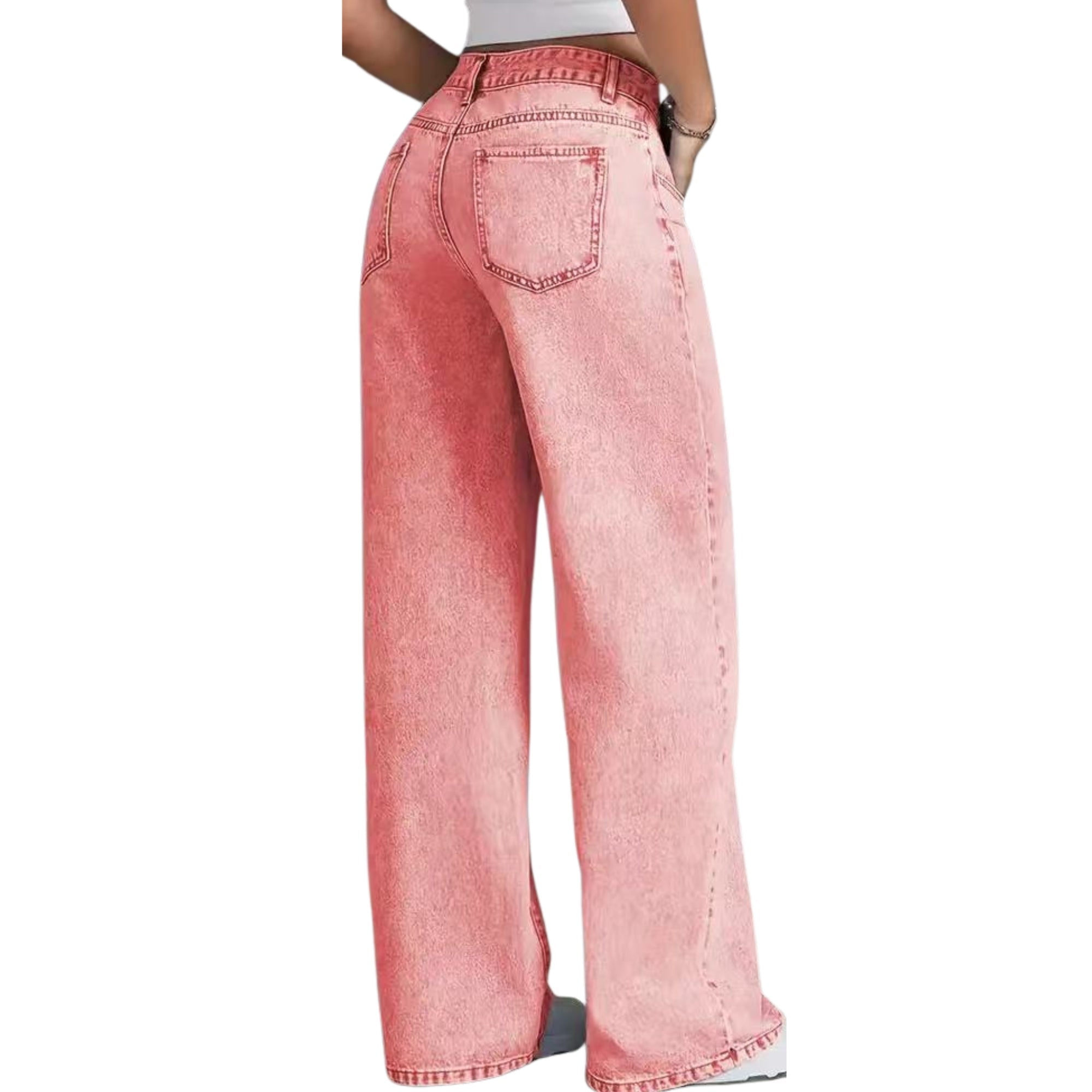 Retro Fade Wide Leg Jeans - modelita.nl