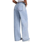 Retro Fade Wide Leg Jeans - modelita.nl