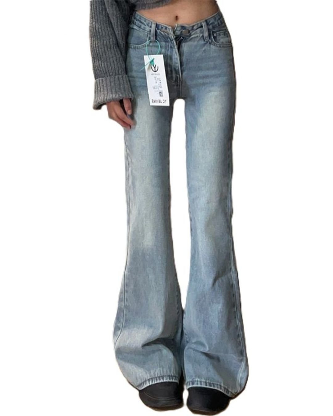 Retro Flare Jeans - modelita.nl