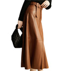 Retro Grace PU Maxi Skirt - modelita.nl