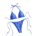 Rosé Bloom Tie Bikini Set - modelita.nl