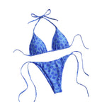 Rosé Bloom Tie Bikini Set - modelita.nl